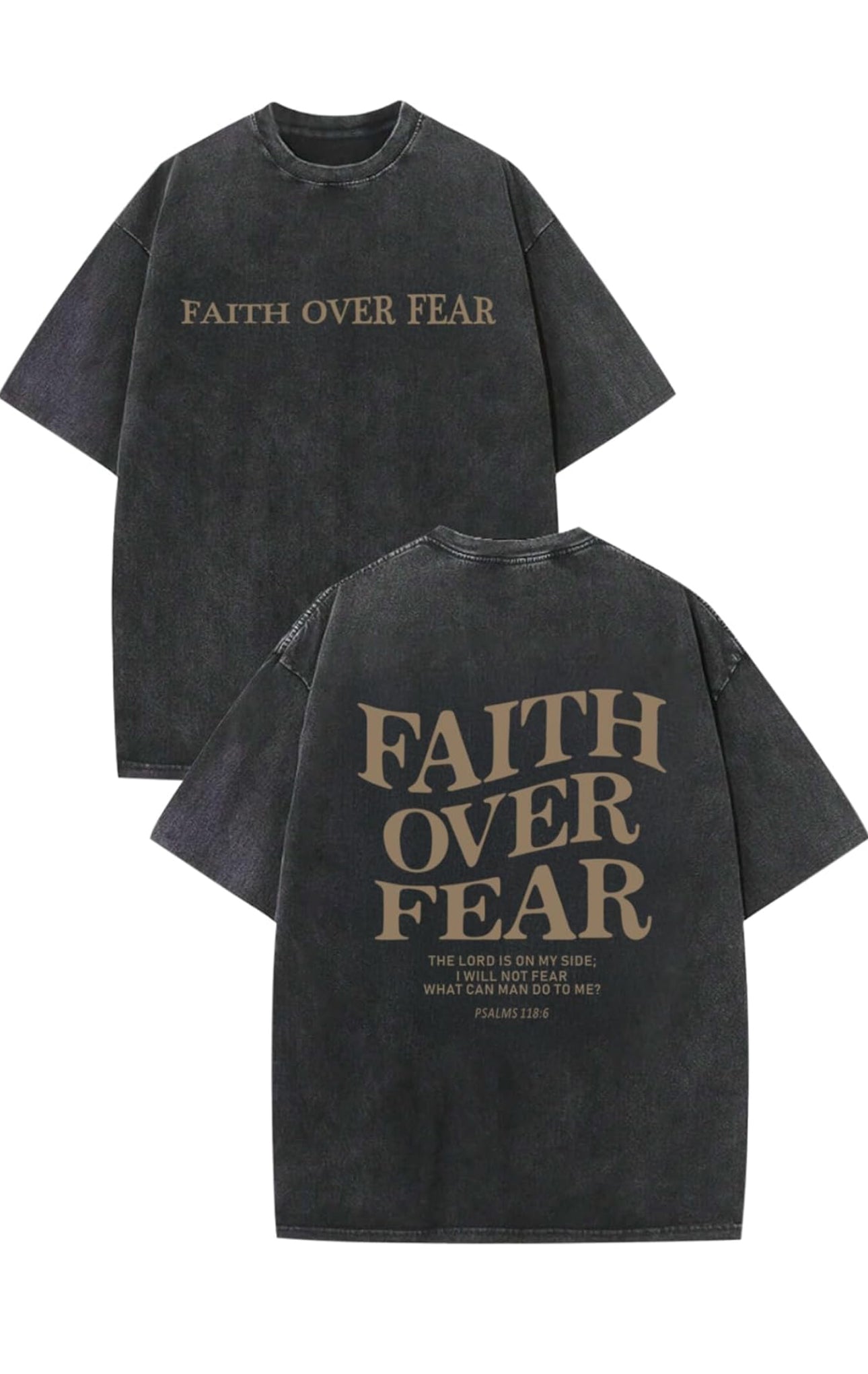 Faith Over Fear T-Shirt – Men’s Christian Streetwear
